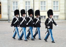 A photo of royal guards pacing in Copenhagen, Denmark | Copenhagen Private Walking Tour | 3 Hours | Amitylux Tours | Scandinavian Guided Tours | VIP & Luxury Experiences in the Nordics