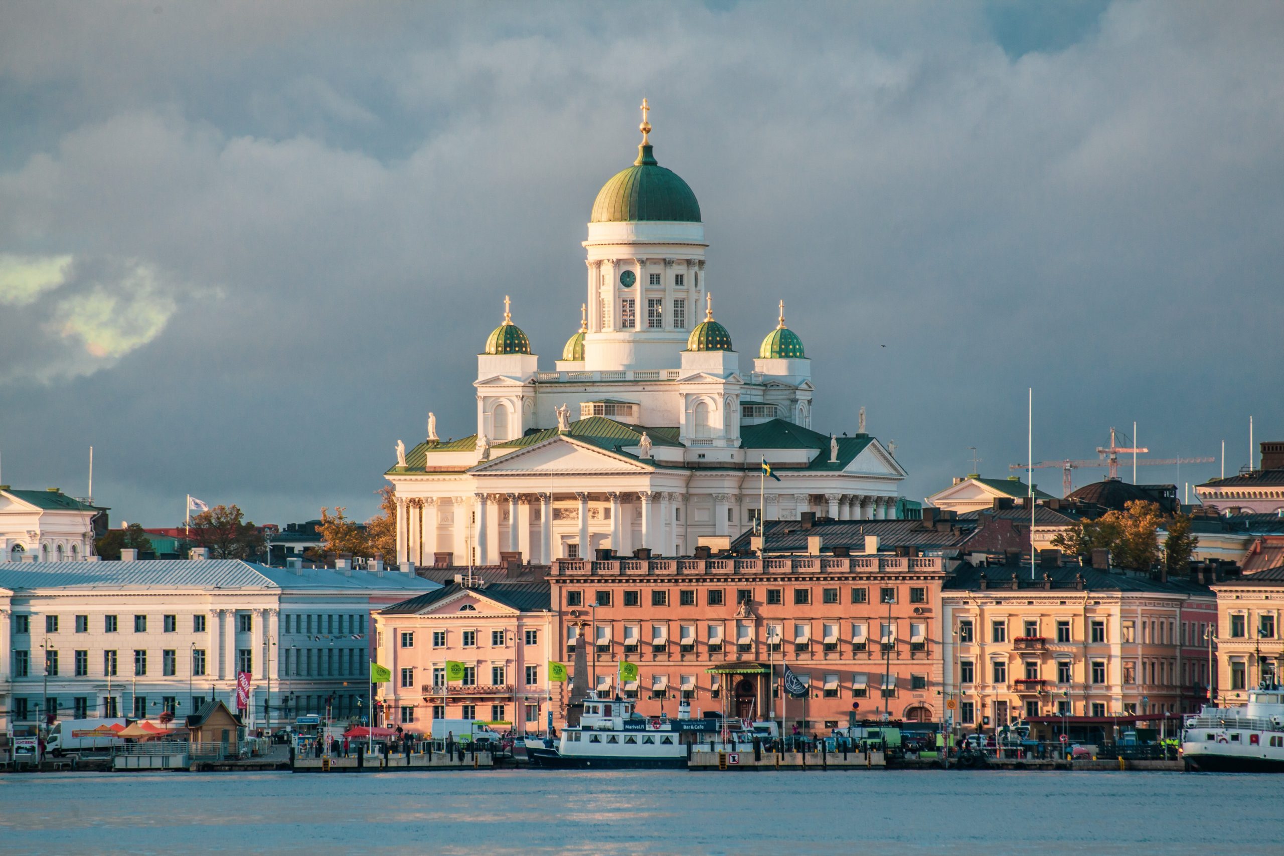 A photo of Helsinki cathedral in a cloudy day | Helsinki Private Walking Tour | 3 Hours | Amitylux Tours | Scandinavian Guided Tours | VIP & Luxury Experiences in the Nordics