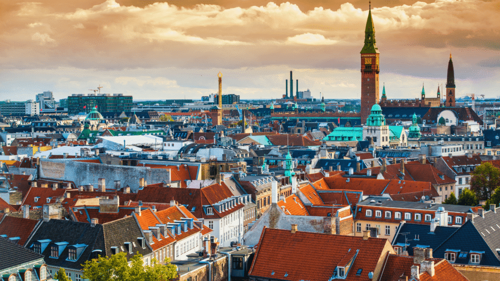 A panoramic photo of Copenhagen | Weekend in Copenhagen: The Ultimate Must See Guide | Amitylux Tours | Guided City Tours | VIP & Luxury Experiences