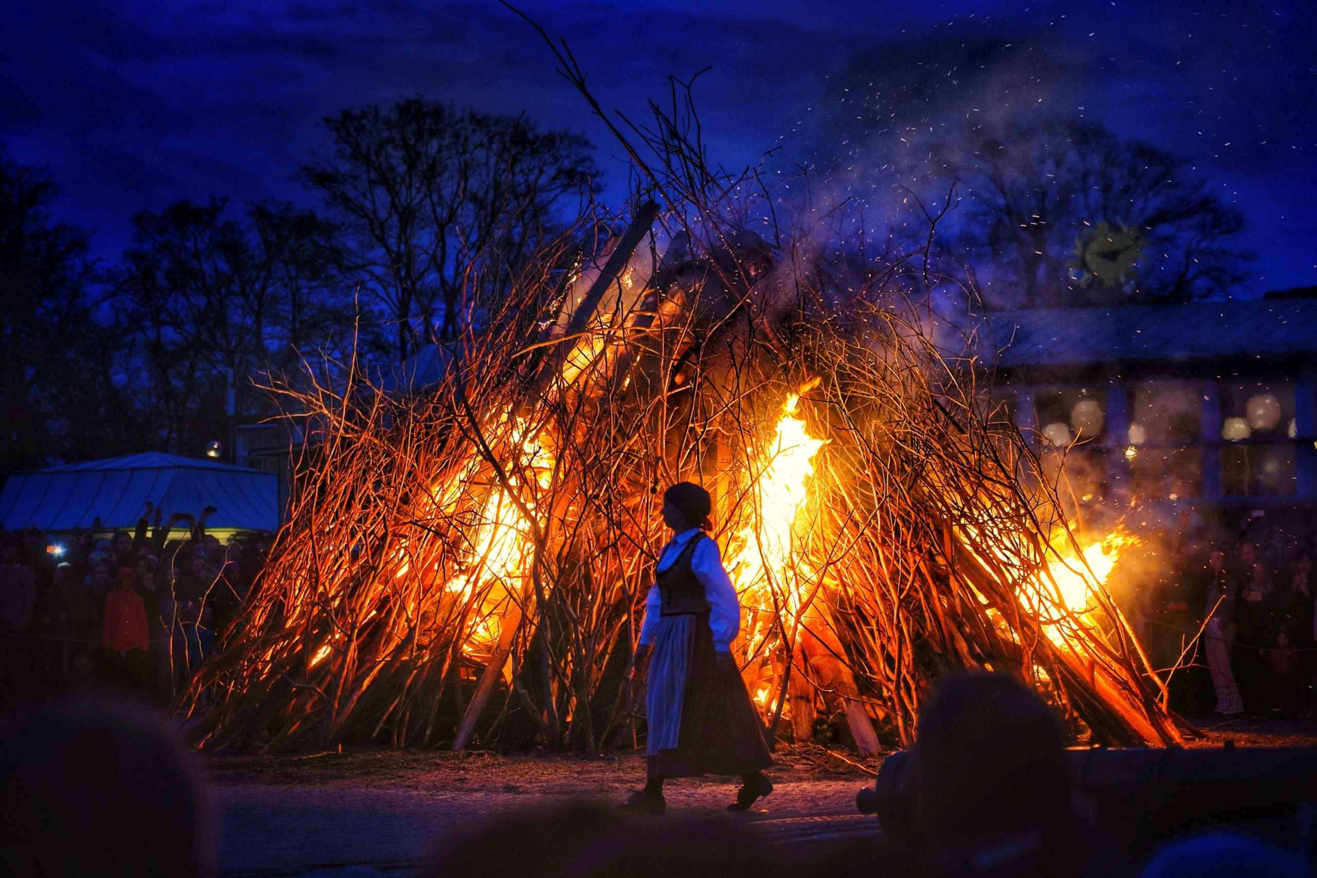 A photo of a bonfire in Skansen | Stockholm (Part 1): A Must See List of Unique Sites | Amitylux Tours | Scandinavian Guided Tours | VIP & Luxury Experiences in the Nordics