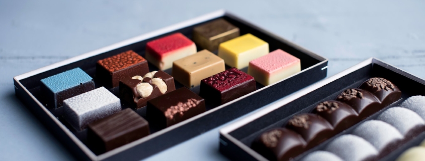 A photo of chocolate candy from Ro Chokolade | The Best 5 Chocolatiers in Copenhagen | Amitylux Tours | Scandinavian Guided Tours | VIP & Luxury Experiences in the Nordics