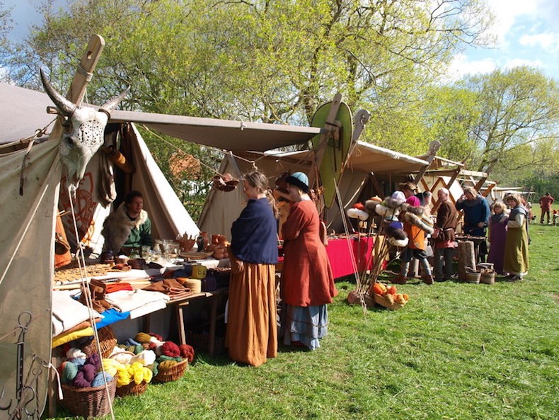 A photo of an old recreated Viking market | The Best Viking Sites in Denmark | Amitylux Tours | Scandinavian Guided Tours | VIP & Luxury Experiences in the Nordics