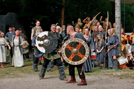 A photo of a recreated Viking festival | The Best Viking Sites in Denmark | Amitylux Tours | Scandinavian Guided Tours | VIP & Luxury Experiences in the Nordics