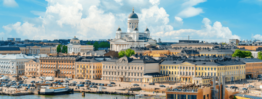 A panoramic photo of Helsinki showing the Cathedral and the shore | Helsinki (Part 1): A Must See List of Unique Sites | Amitylux Tours | Scandinavian Guided Tours | VIP & Luxury Experiences in the Nordics