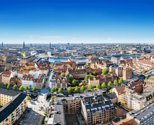 A photo of Copenhagen from above | | Copenhagen Architecture Tour | 3 Hours | Amitylux Tours | Scandinavian Guided Tours | VIP & Luxury Experiences in the Nordics