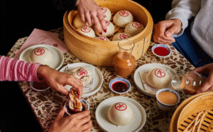 delicious dumplings in Chinatown London