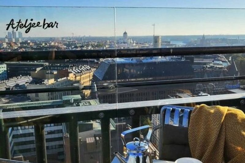 Heritage Hotels in Helsinki: Solo Sokos Hotel Torni, the Ateljee bar view from the rooftop