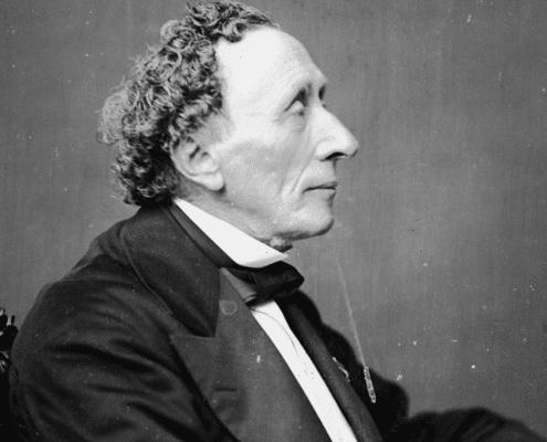 portrait of Hans Christian Andersen