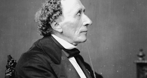 portrait of Hans Christian Andersen