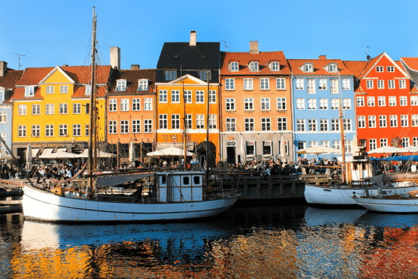 colorful buildings of Nyhavn in Copenhagen