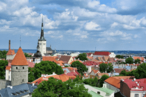 city view of Tallinn Estonia