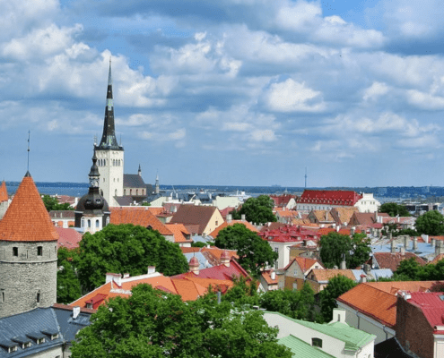 city view of Tallinn Estonia