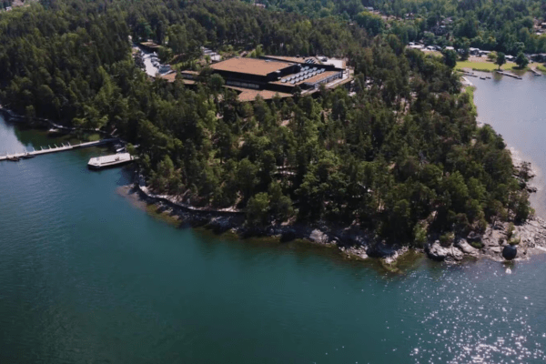 a bird eye view of Artipelag in Stockholm's archipelago