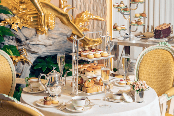 Afternoon tea set at the Ritz London