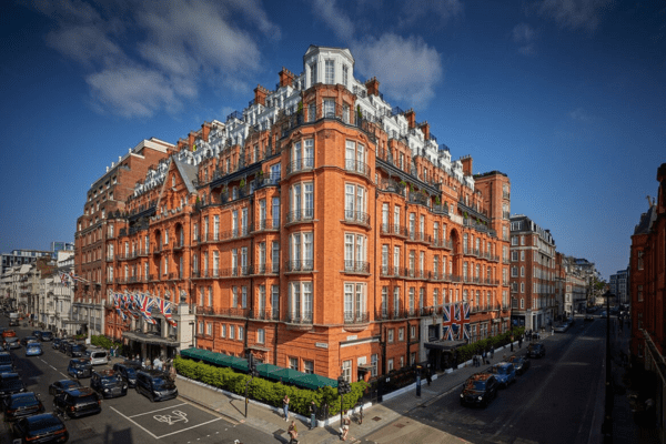 exterior of Claridge's in London