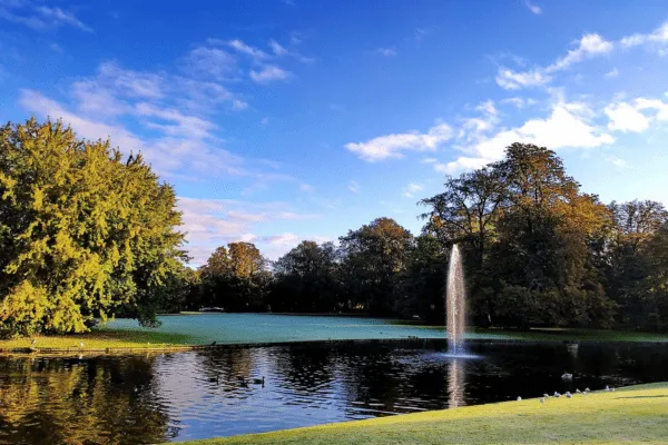 a fountain in Frederiksberg Garden