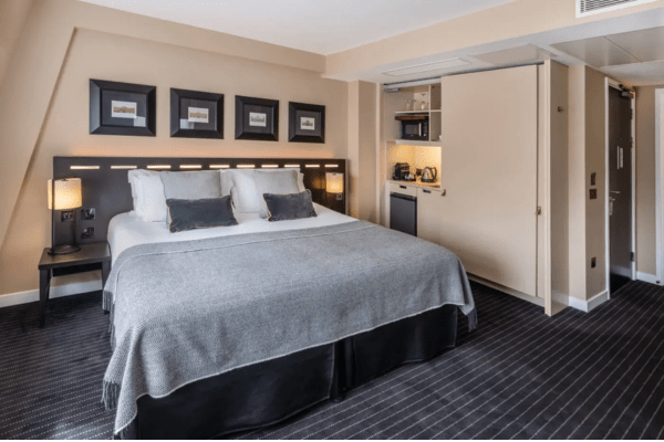 guest room of The Resident Victoria Hotel in London