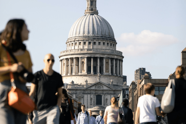 people walking on the streets of London