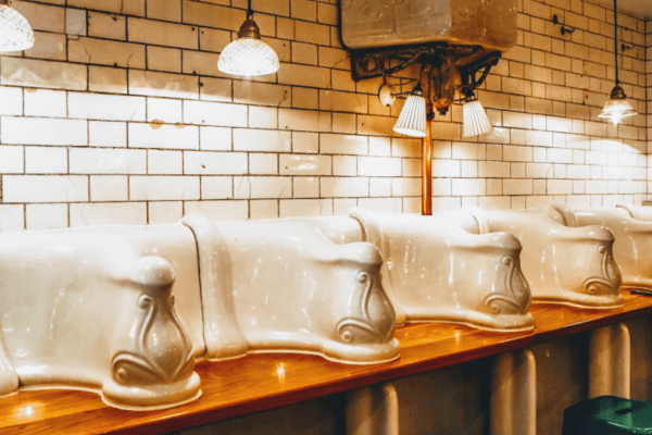 unique interior of a cafe in London