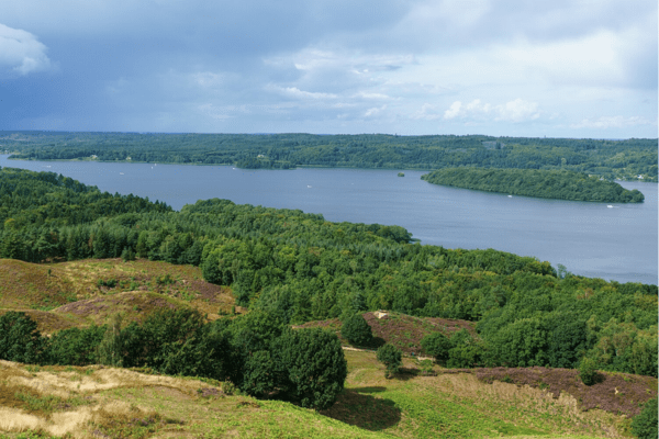 Jutland's west coast view from above