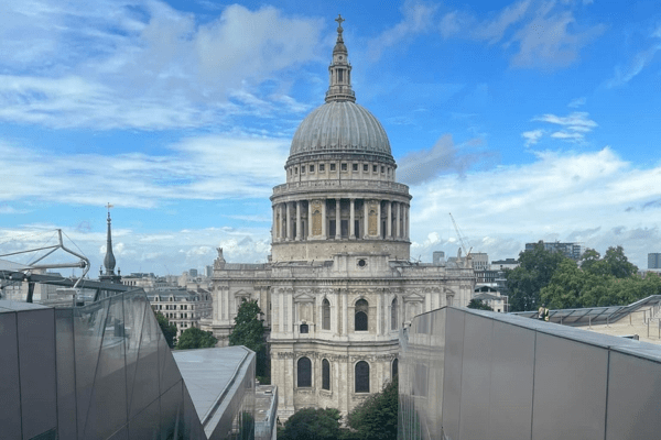 rooftop view from One New Change in London