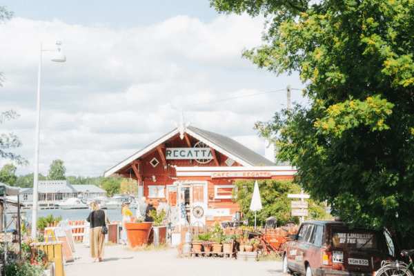 seaside cafe in Helsinki