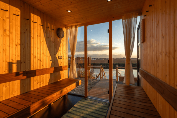 wooden sauna in Helsinki