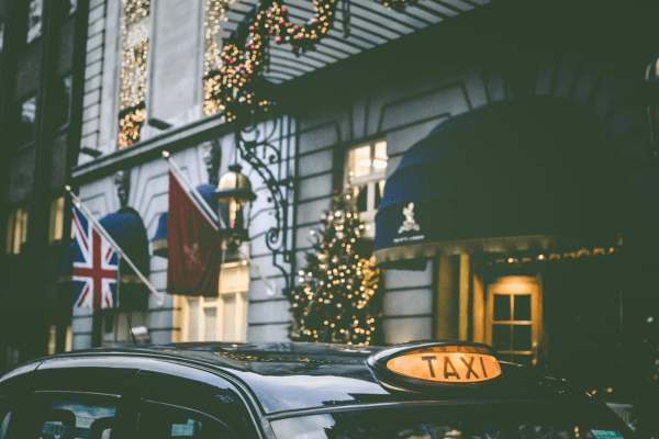 Christmas decorations in England