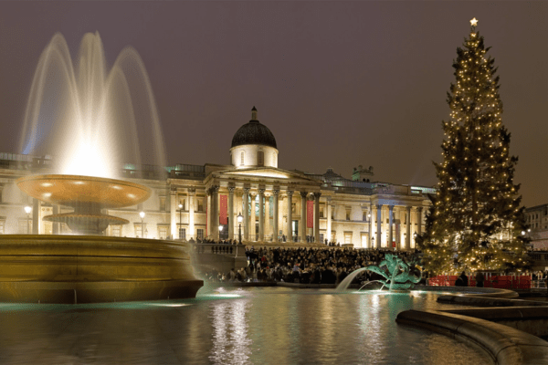 Christmas tree at trafalgar square