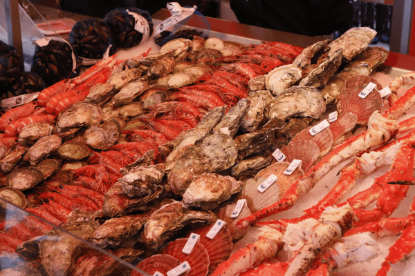 Fish market in Norway