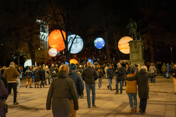Park at night in Oslo
