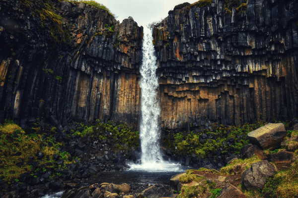 Skaftafell and the Svartifoss Waterfall