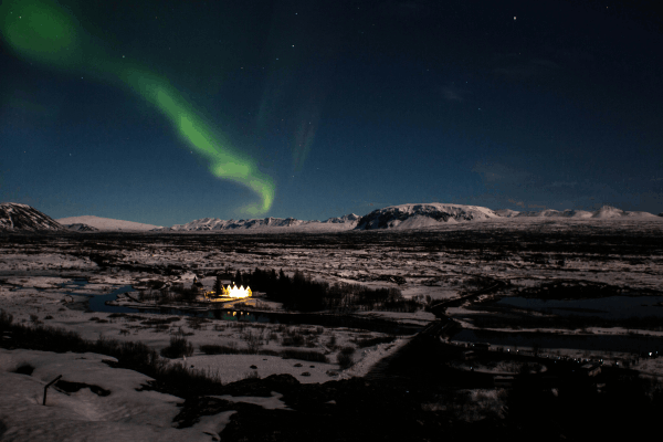 northern lights in Iceland