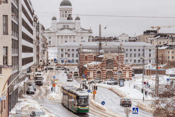 Helsinki in winter